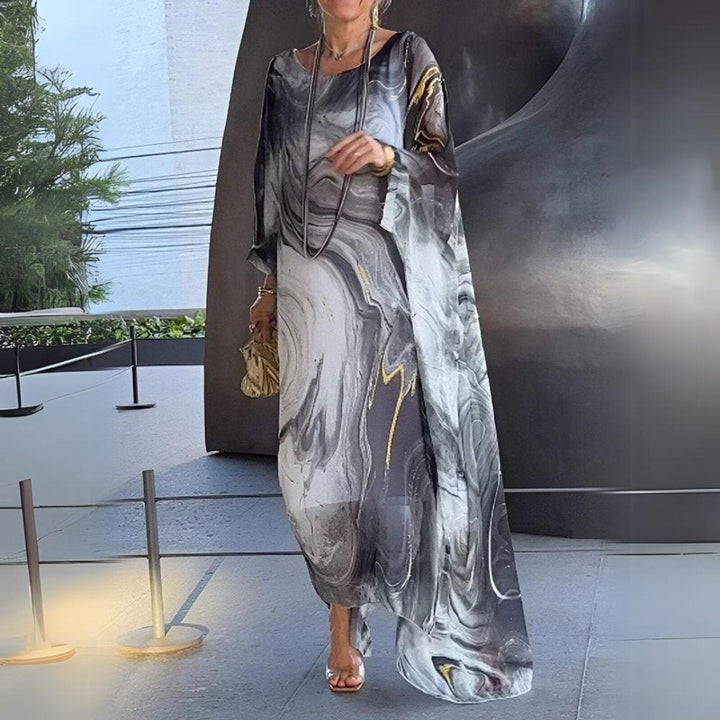 Lucy | Elegantes langärmeliges Maxikleid