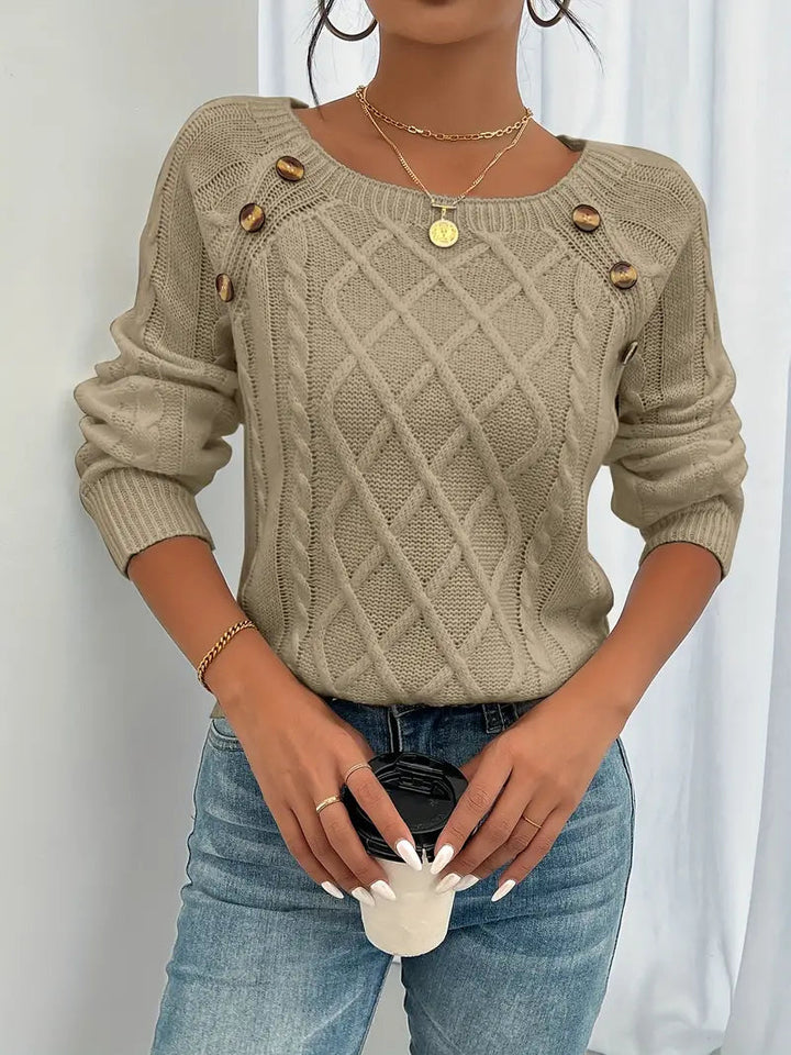 Lina | Pullover a Maniche Lunghe – Elegante Stile Casual