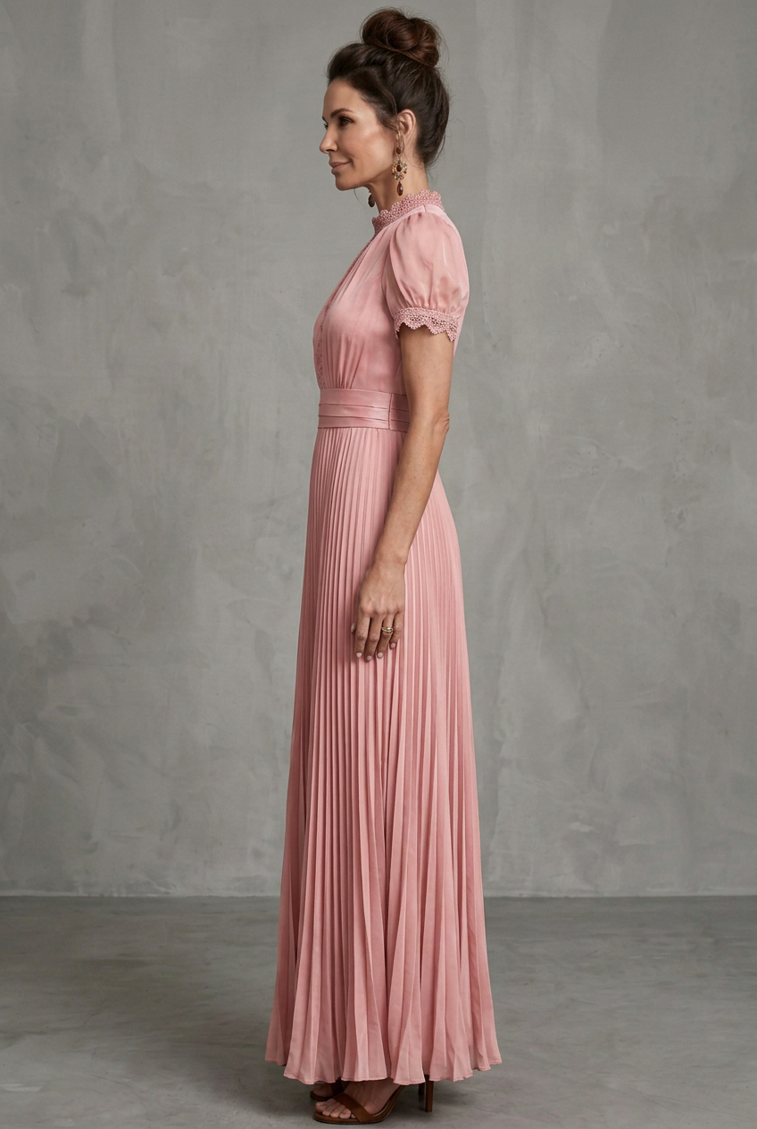 Elara | Maxi Dress – Elegante con Dettagli in Pizzo